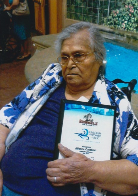 Obituary of Alfonza Calderon