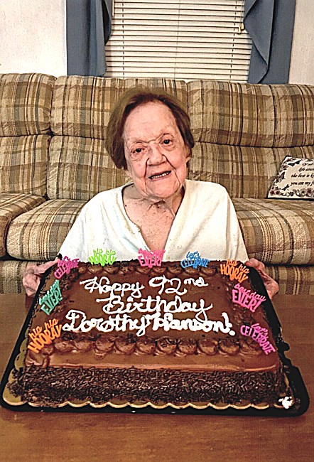 Obituary of Dorothy Lee Hanson