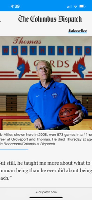 Obituary of Robert Miller