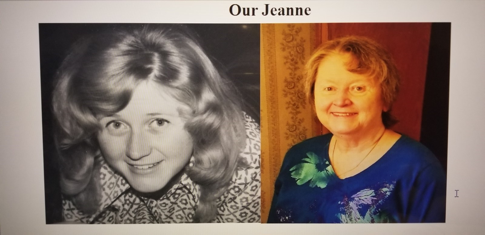 Obituary of Jeanne Beverly Roe