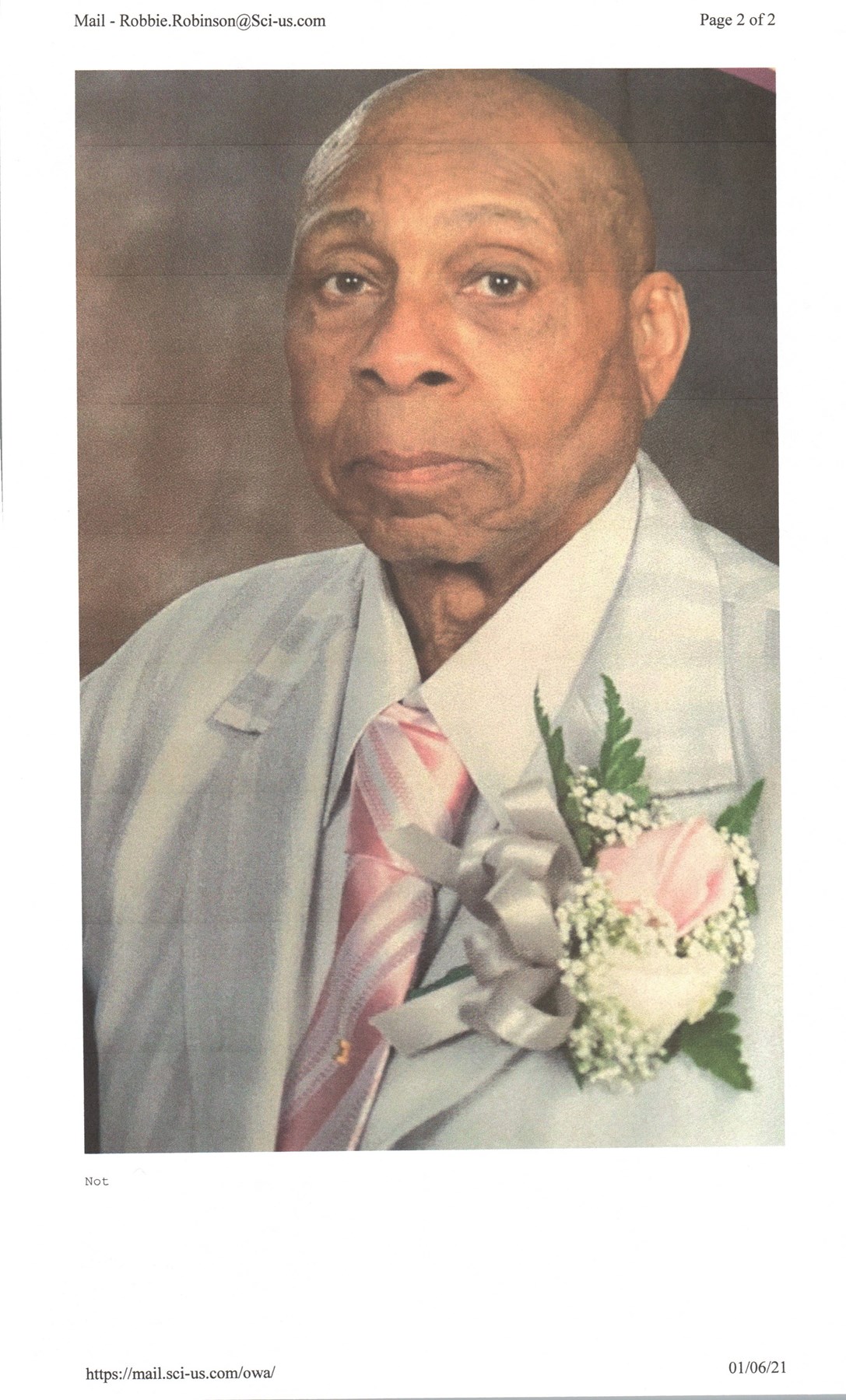 Obituary of Earnest Taylor