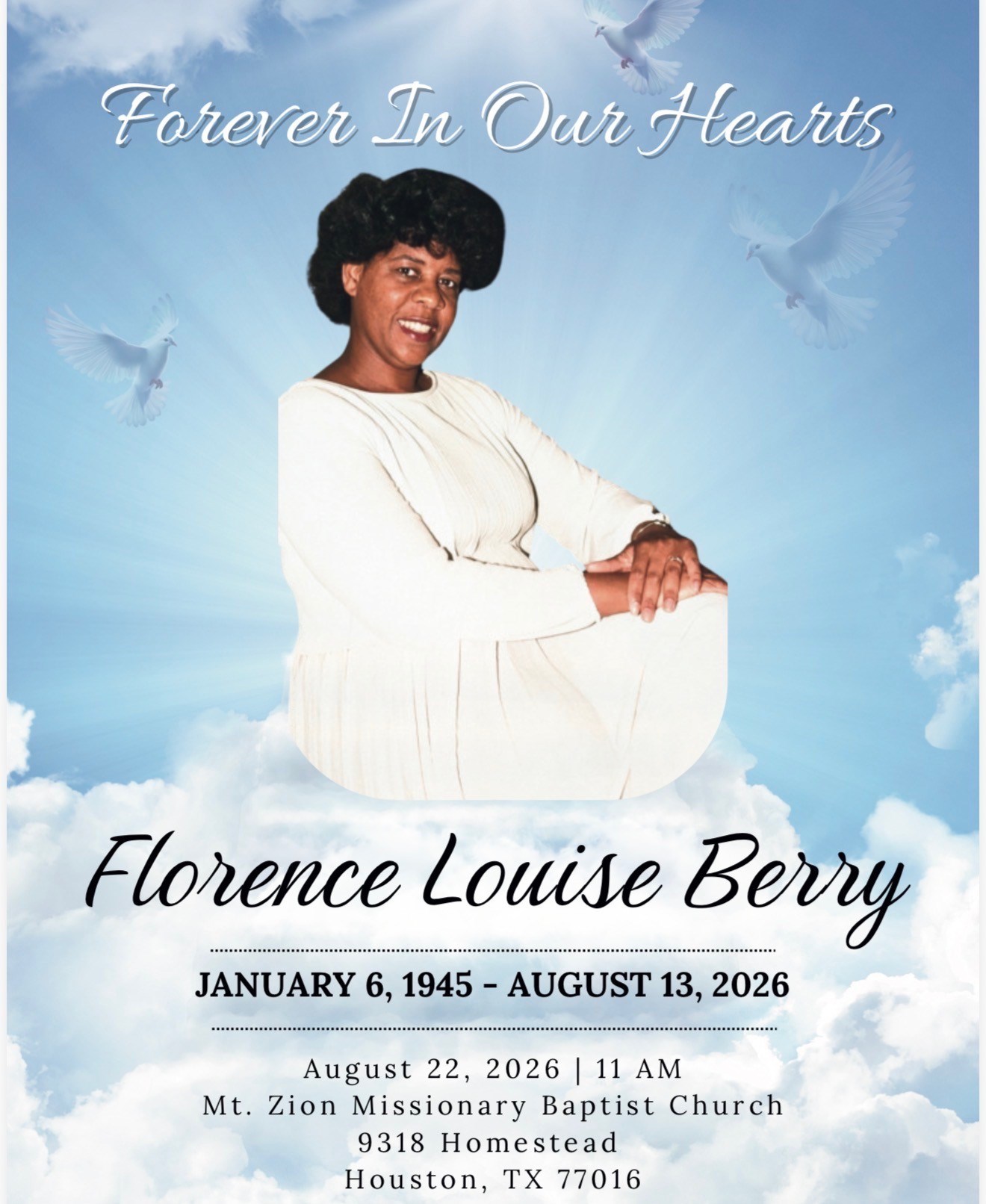 Obituary of Florence Louise Berry