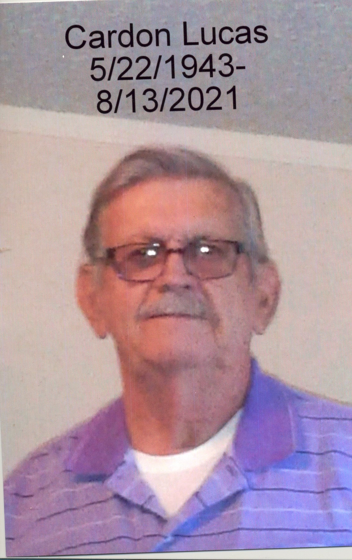 Obituary of Cardon Oney Lucas