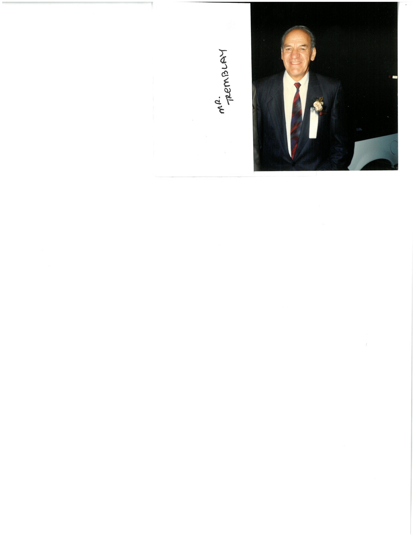 Avis de décès de Joseph Bob Louis Germain Tremblay