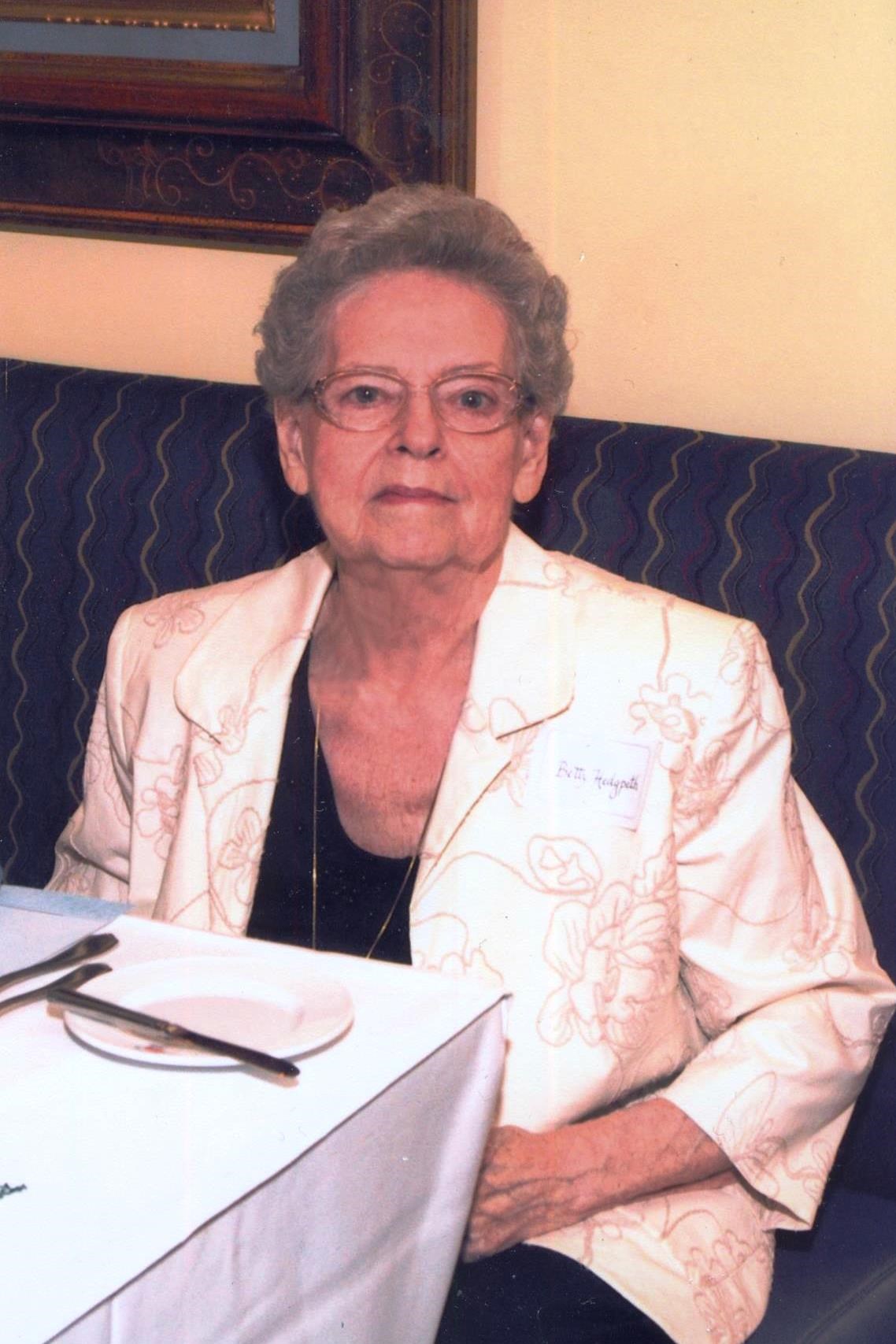 Avis de décès de Betty Flodene Hedgpeth