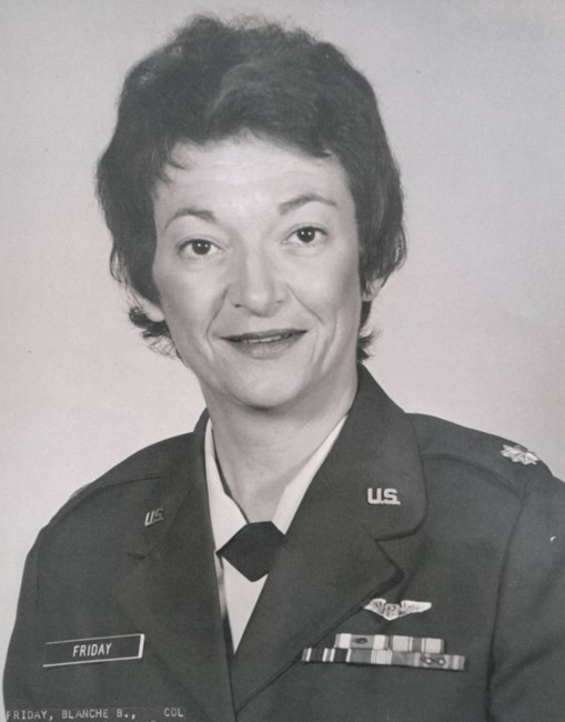 Obituary of Col. Blanche B Friday