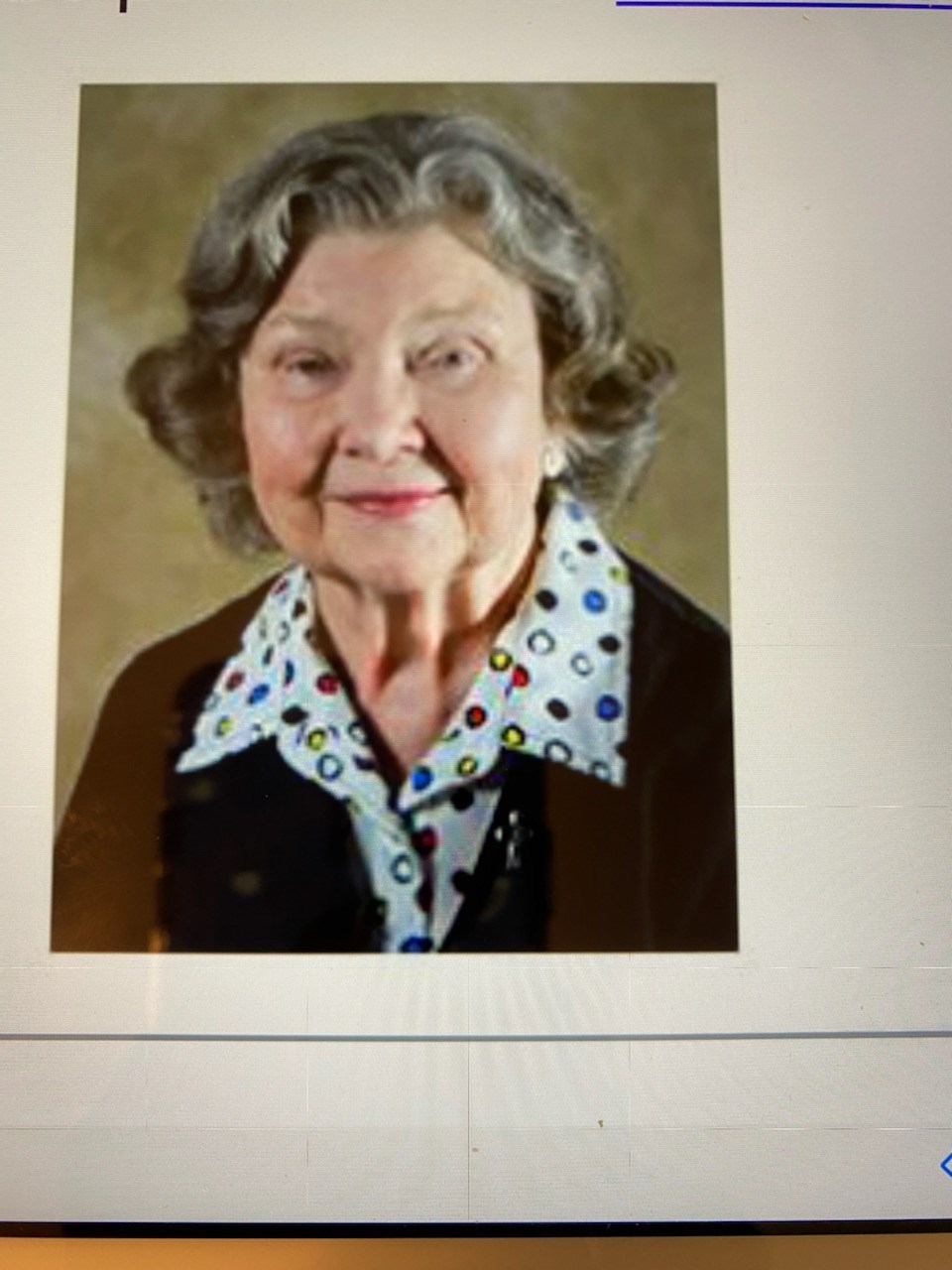 Avis de décès de Mary Vernon Gentle