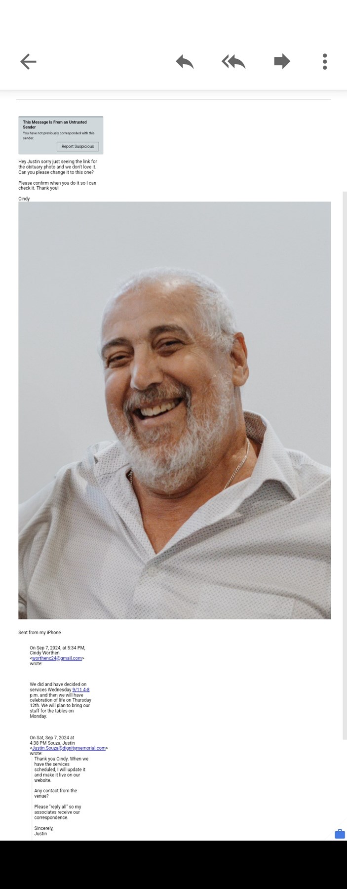 Obituary of Joseph Brizido