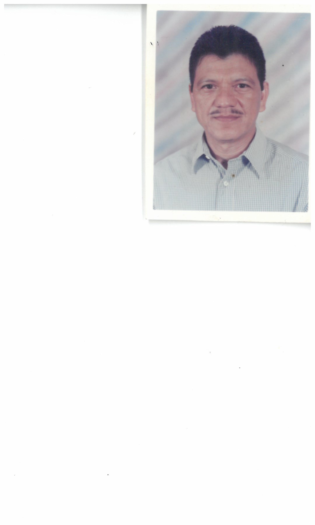 Obituary of Mario Eberto Lam Orantes