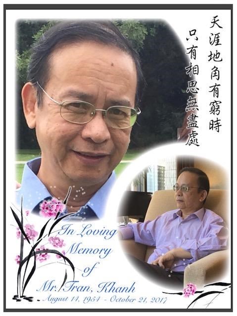 Obituario de Khanh Tran