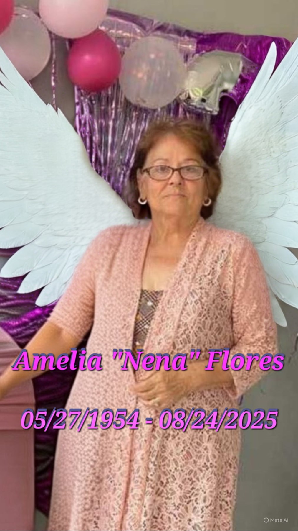 Obituary of Amelia "Nena" Flores de Pacheco