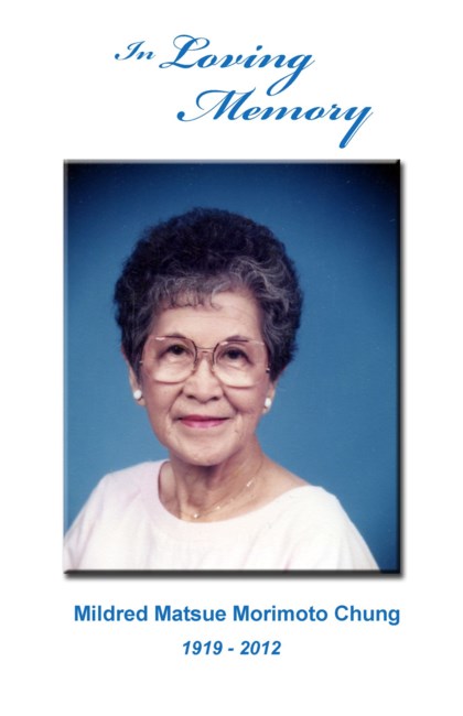 Obituary of Mildred M. Chung