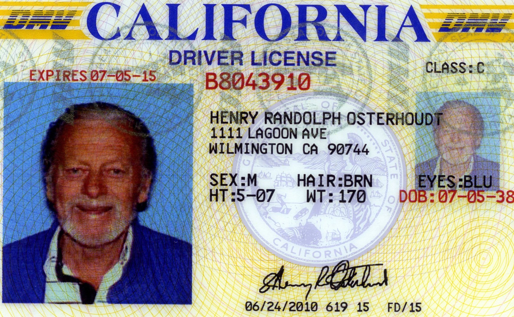 Obituary of Henry Hank Randolph Osterhoudt