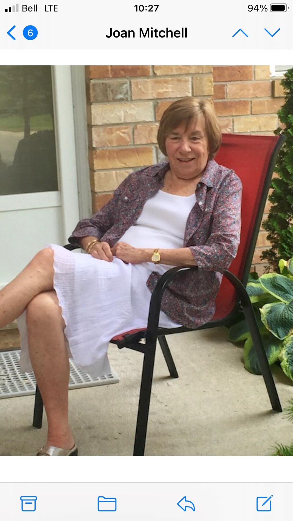 Obituary of Joan (Kilby) Mitchell