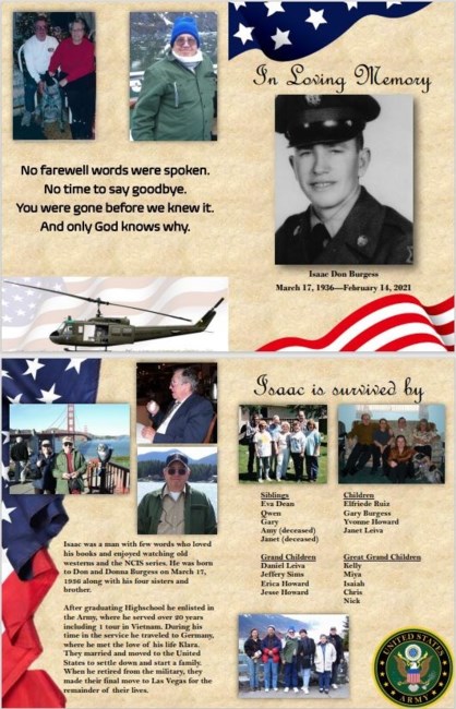 Obituary of Isaac Don Burgess