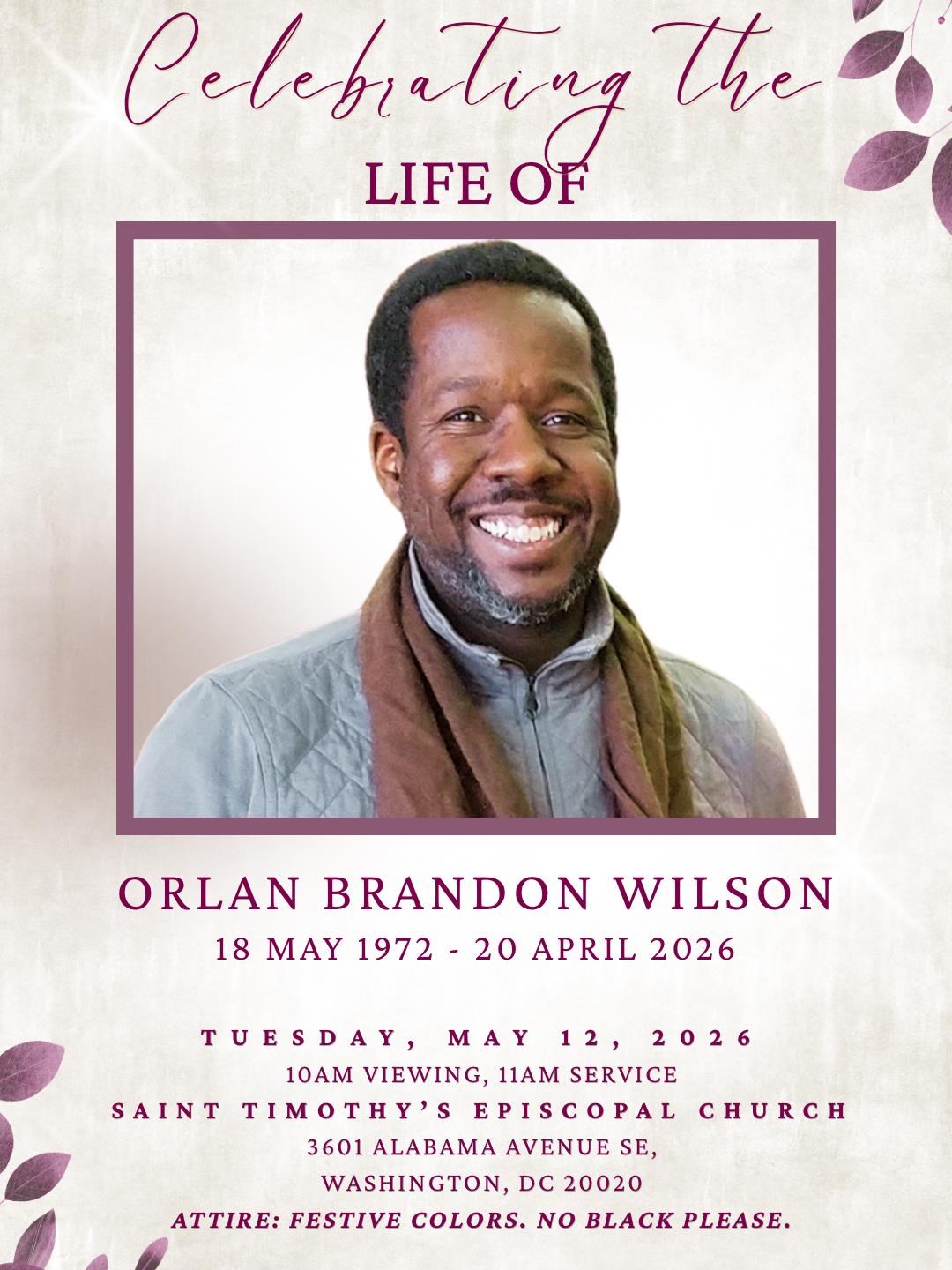 Obituary of Orlan Brandon Wilson