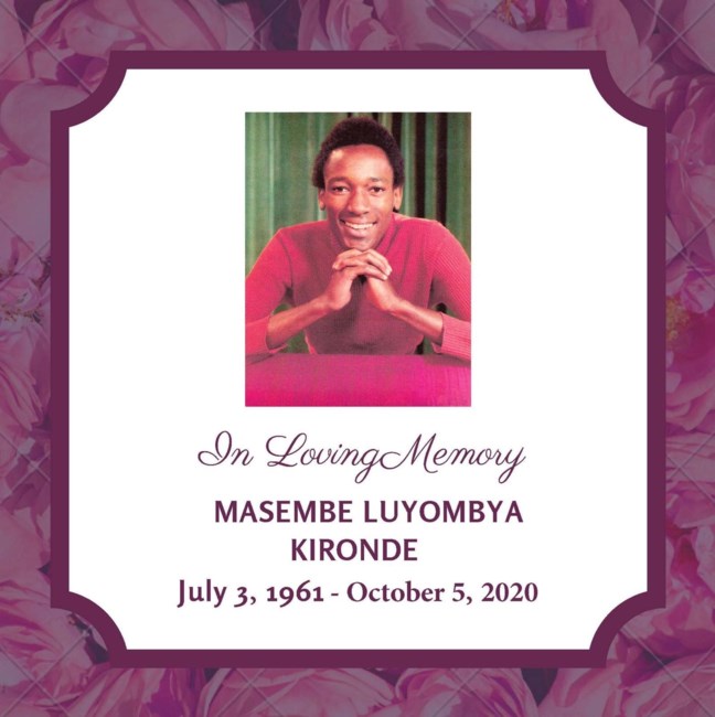 Obituario de Masembe Luyombya Kironde