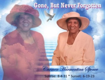 Obituary of Carmen Spence