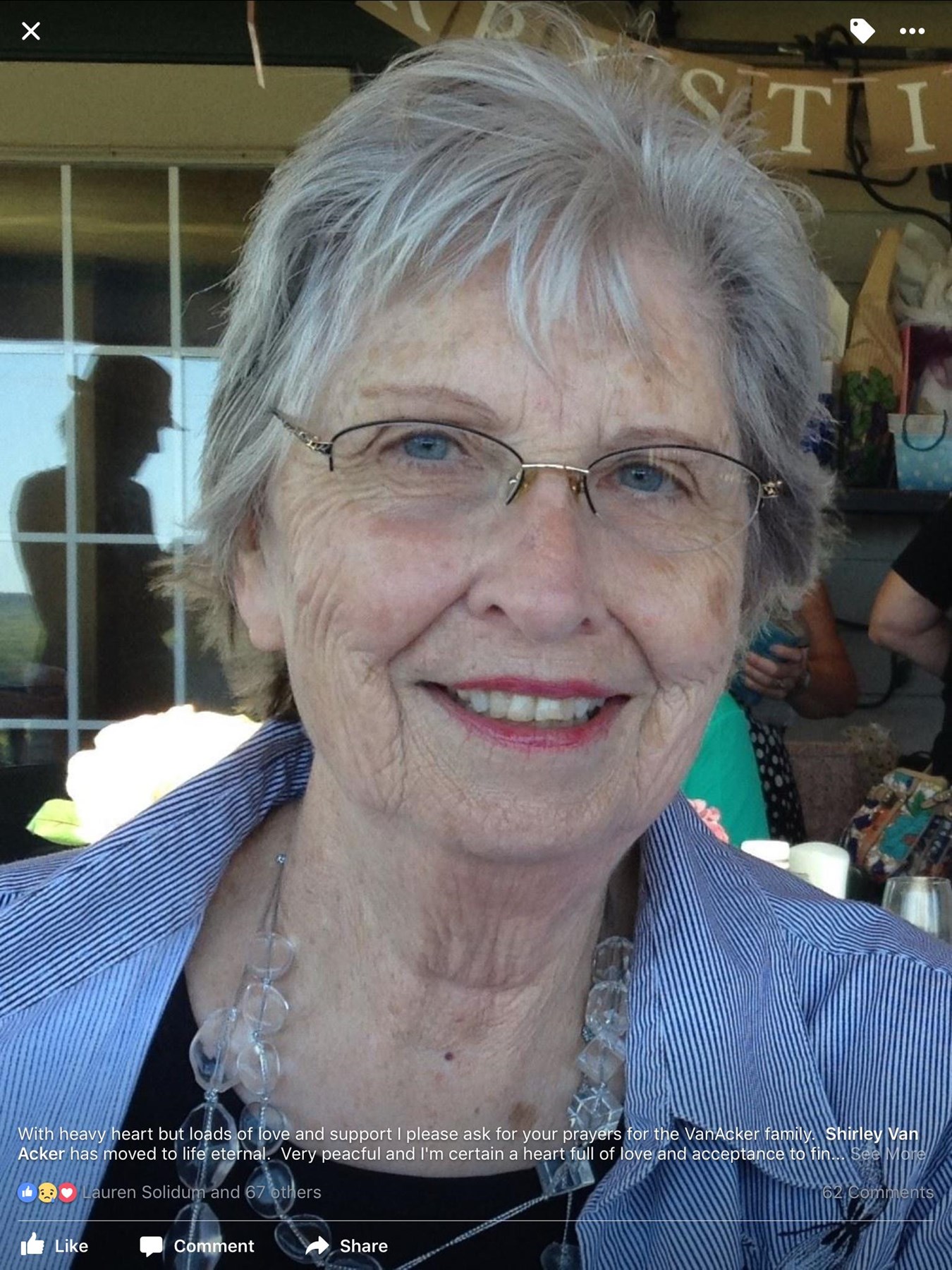Obituary of Shirley Anne Van Acker