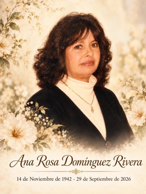 Obituario de Ana Rosa Domínguez Rivera