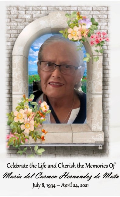 Obituary of Maria del Carmen Hernandez de Mata