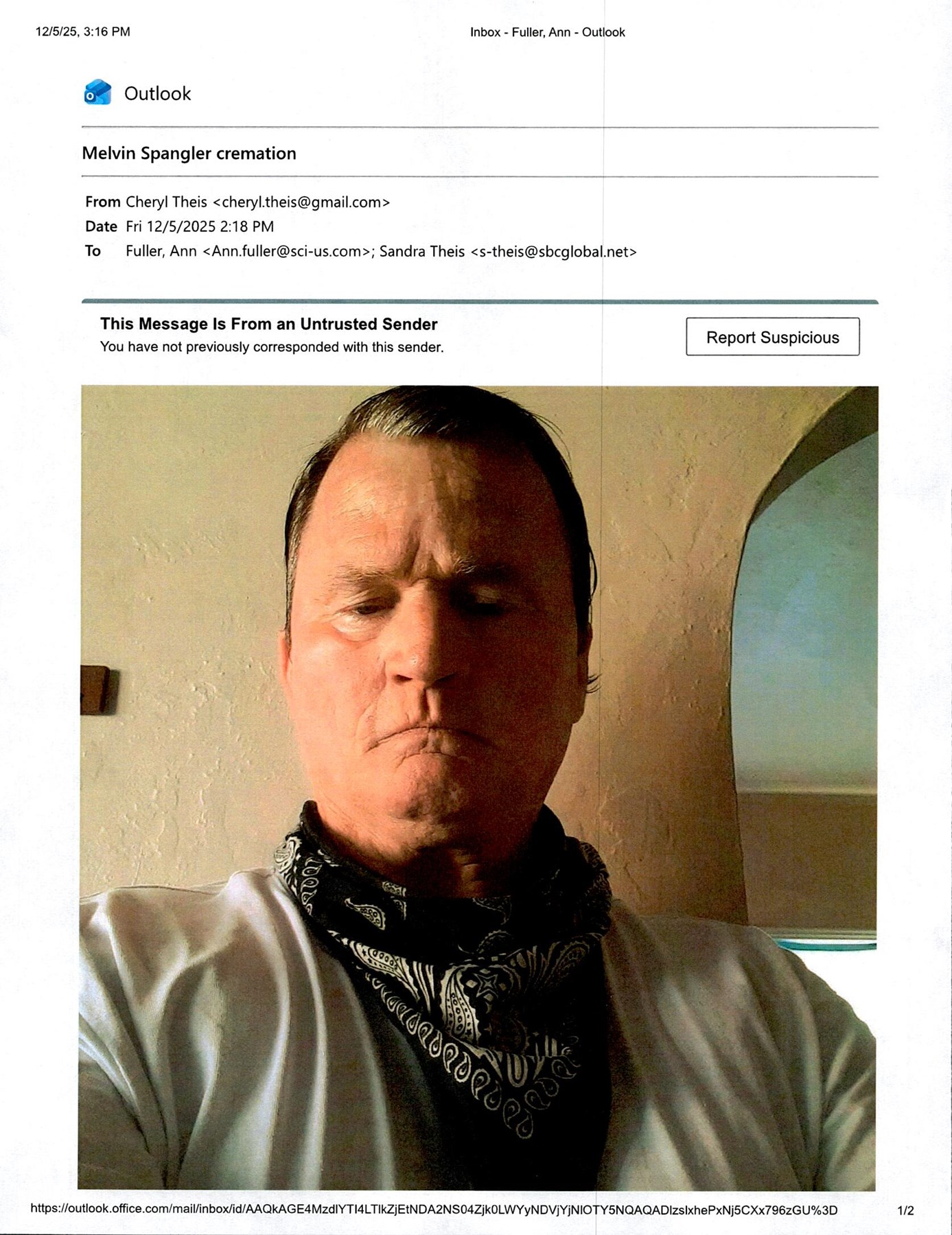 Obituary of Melvin John Spangler