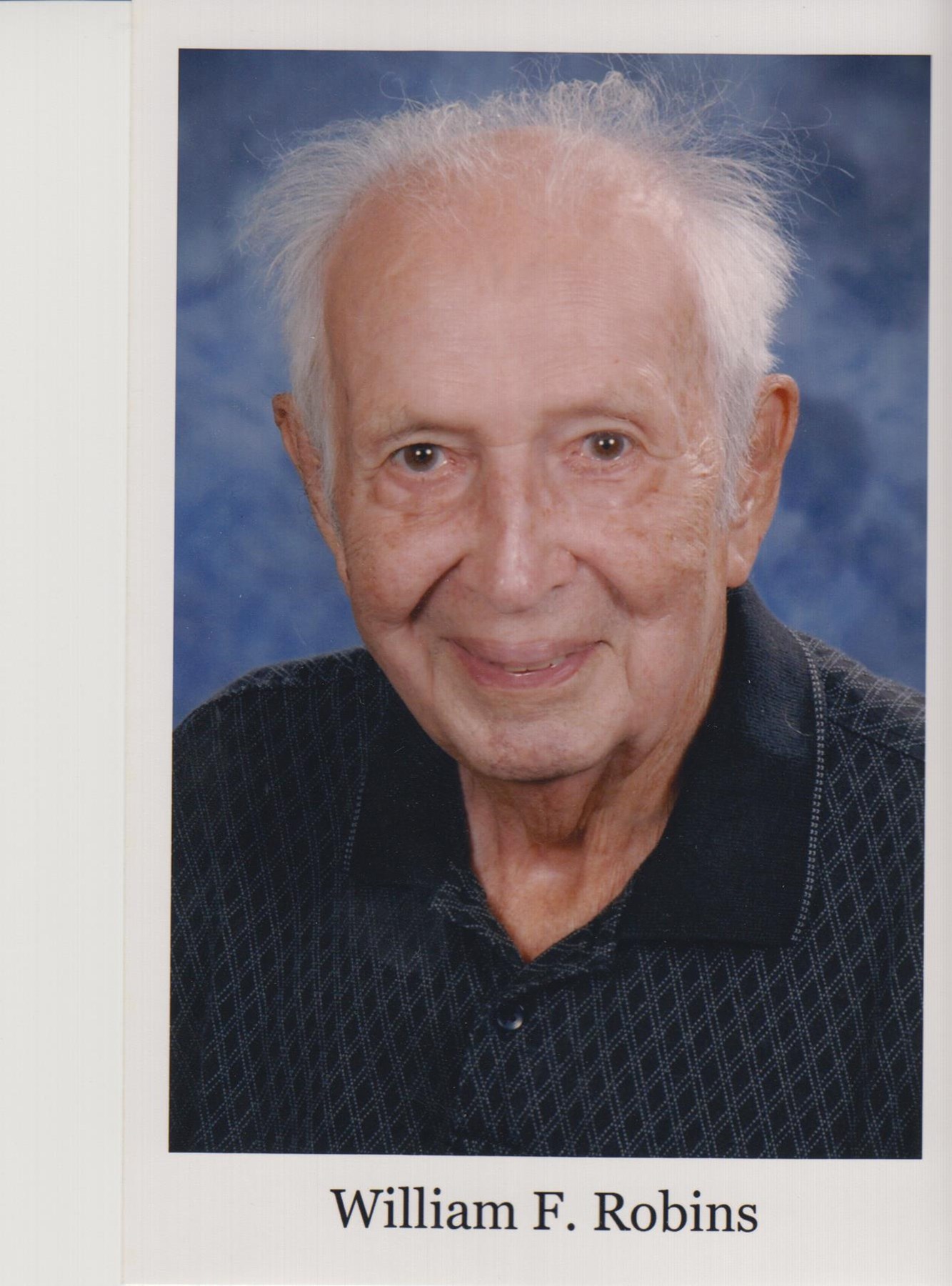 Obituary of William F. Robins