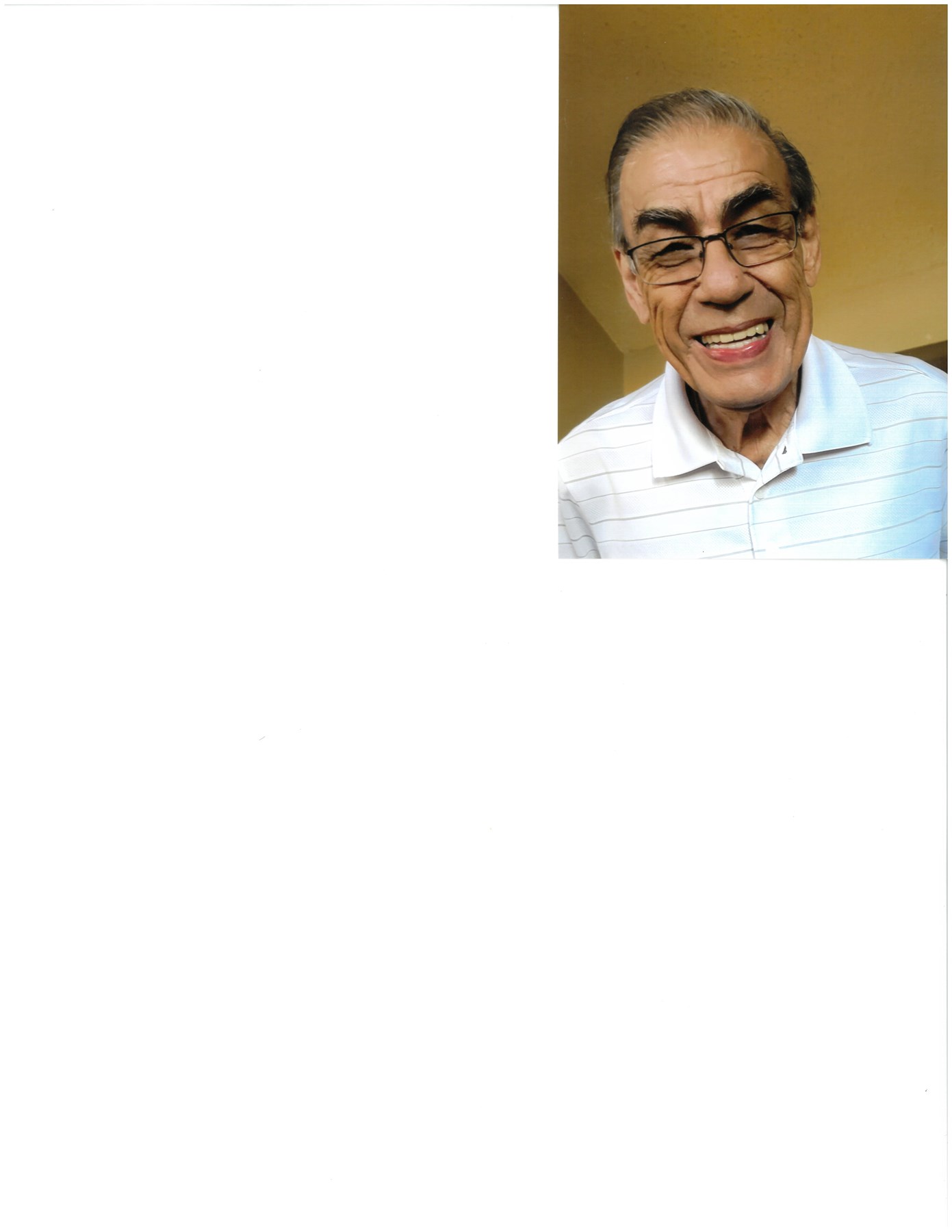 Avis de décès de Emir Guevara Sr.