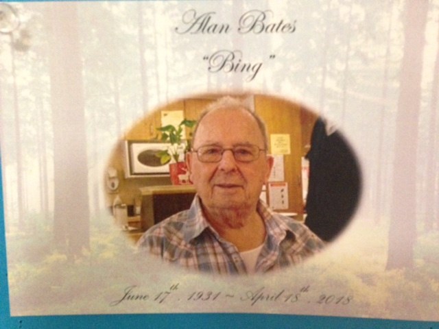 Obituary of Alan "Bing" William Bates