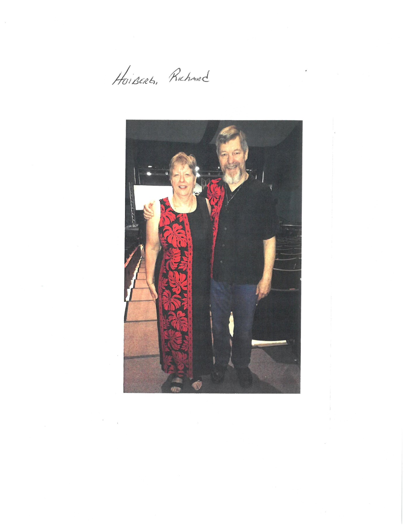 Obituary of Richard Bernhard Hoiberg