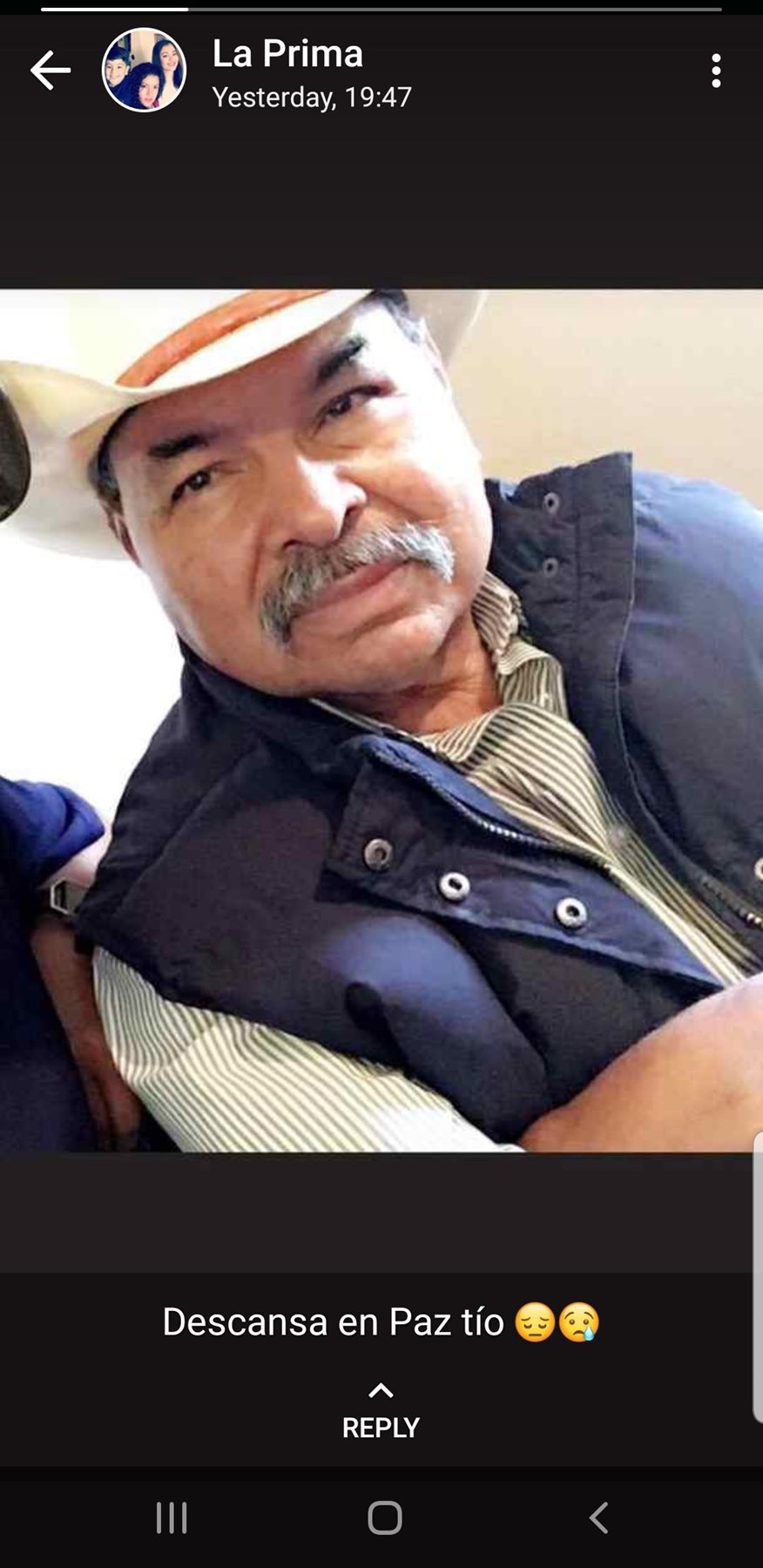 Obituary of Victorino Velazquez Gonzalez