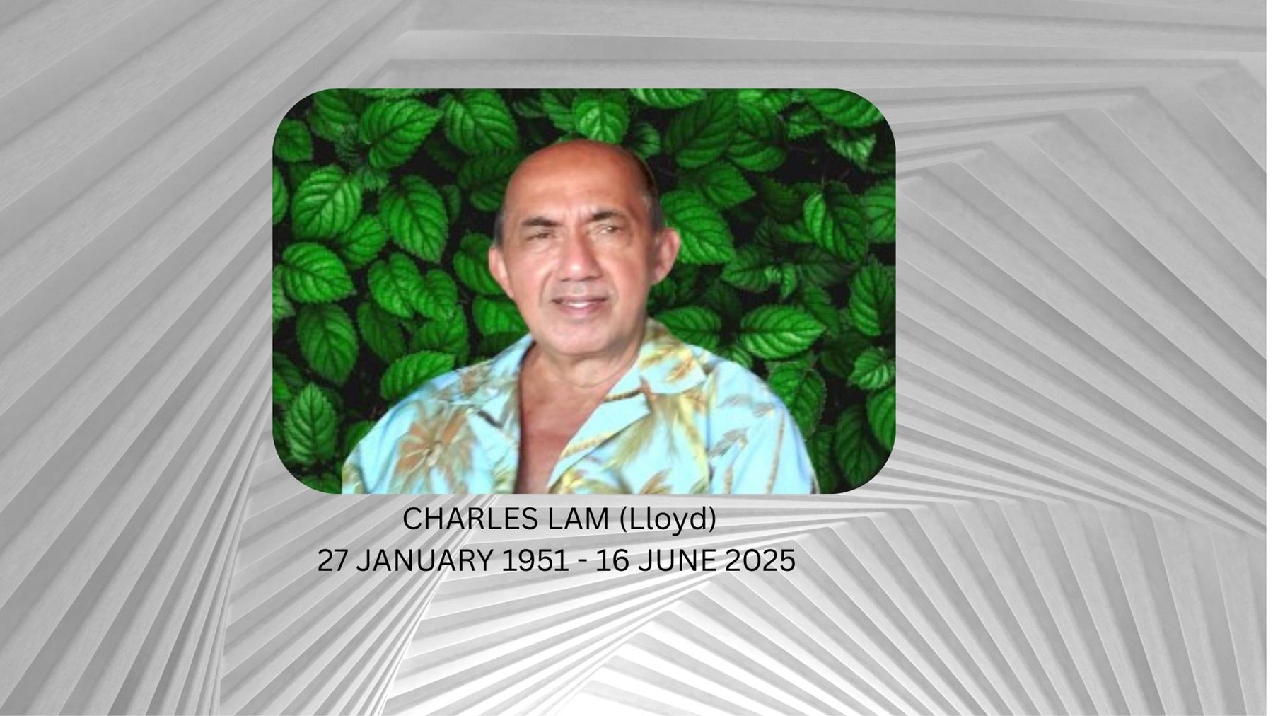 Obituary of Charles Lam