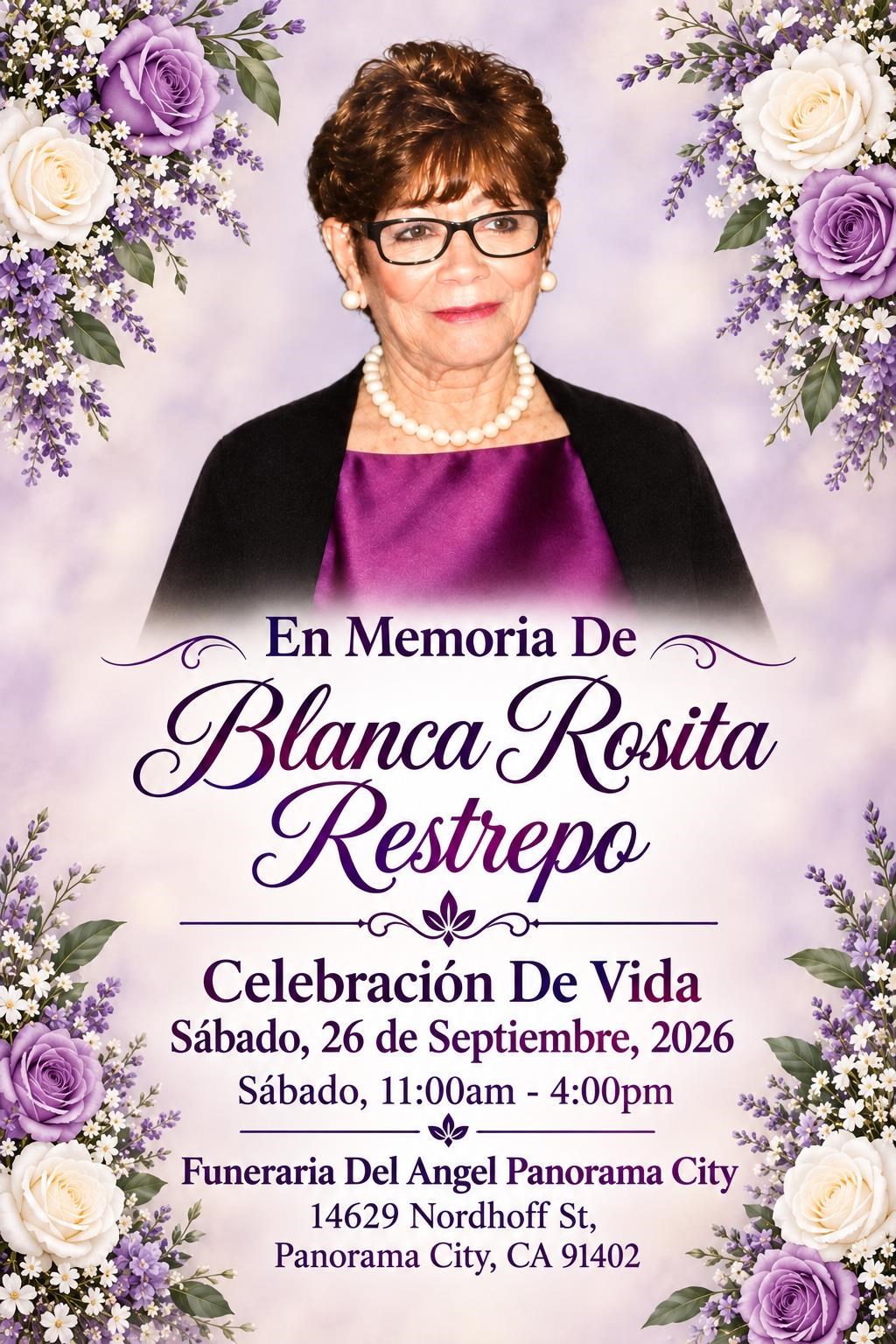 Obituario de Blanca Rosita Restrepo