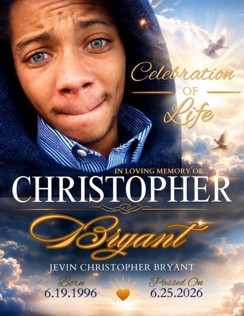 Obituary of Jevin Christopher Bryant