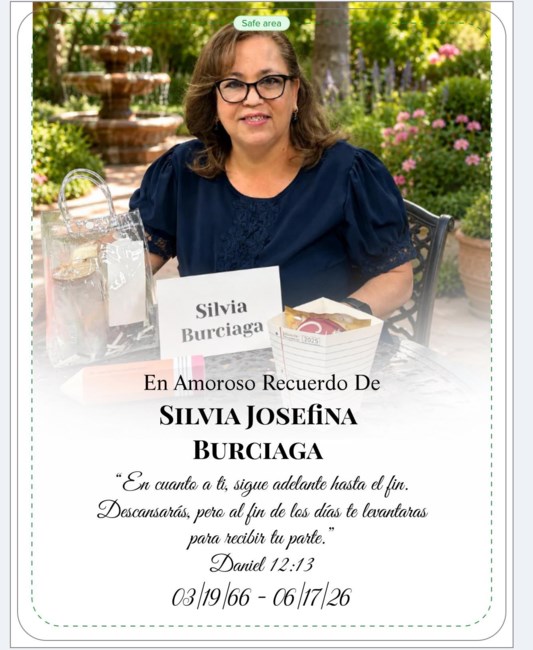 Obituario de Silvia Josefina Burciaga
