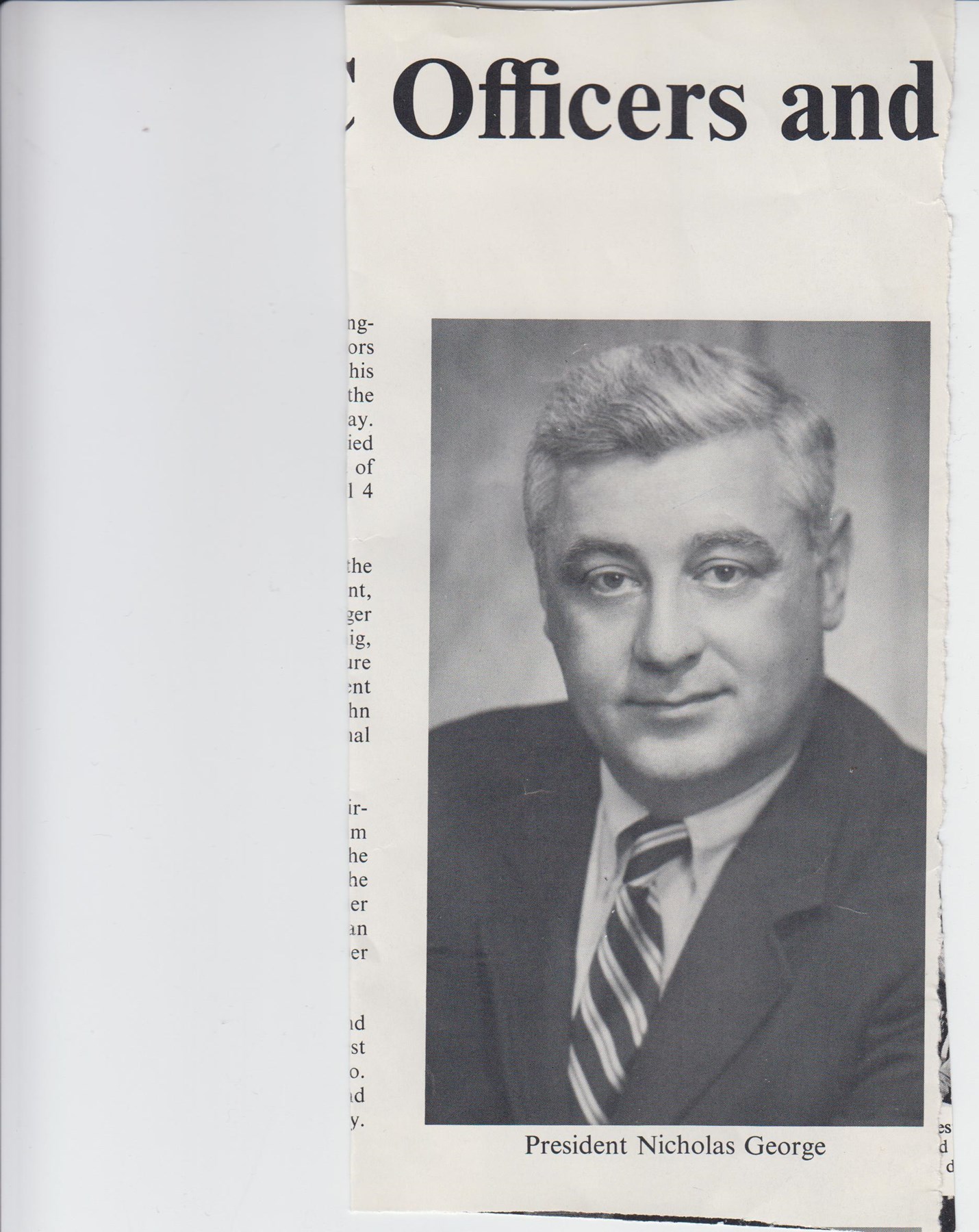 Obituary of Nicholas George