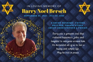 Avis de décès de Barry Noel Bersch