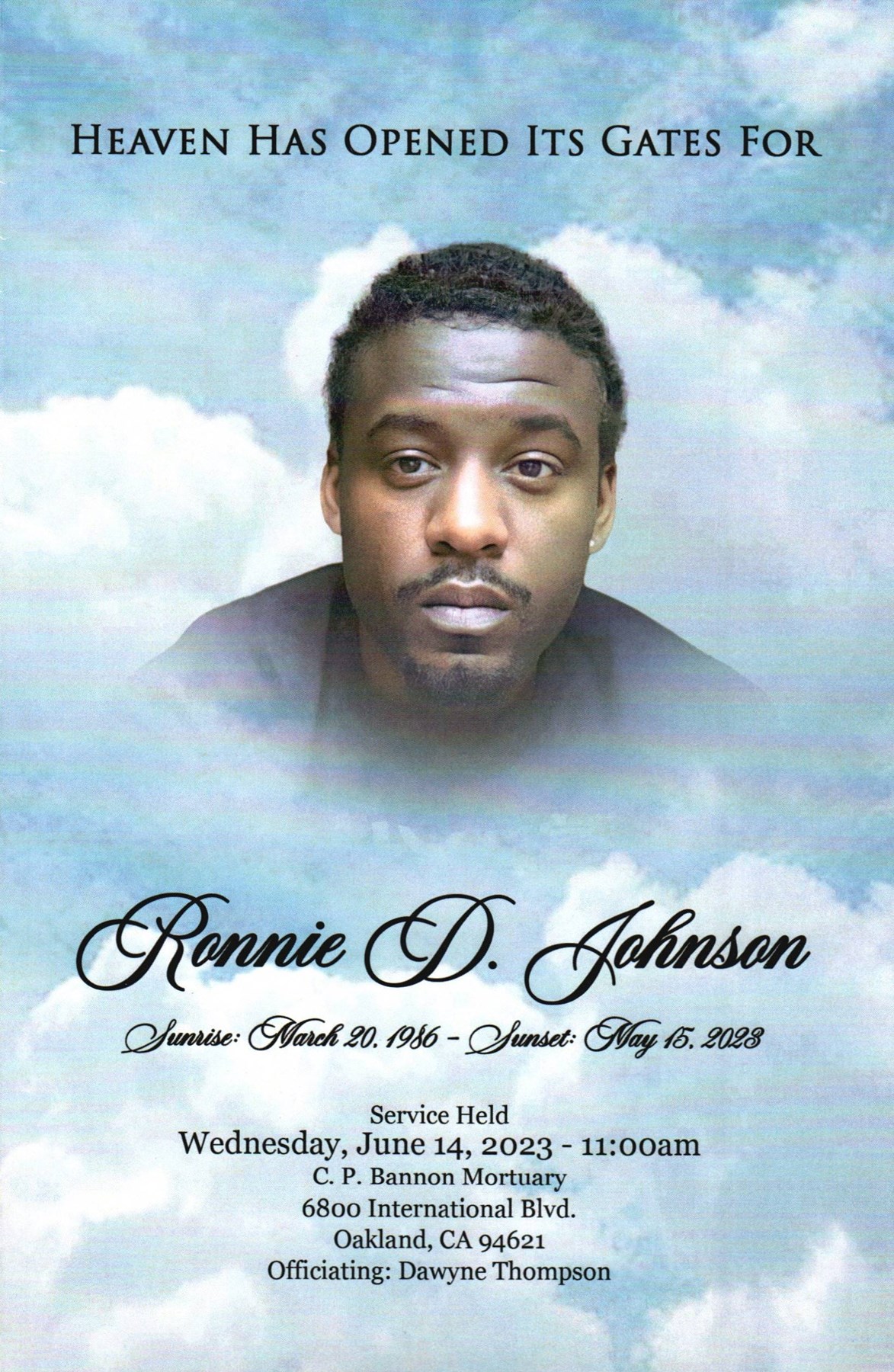 Obituary of Ronnie D Johnson