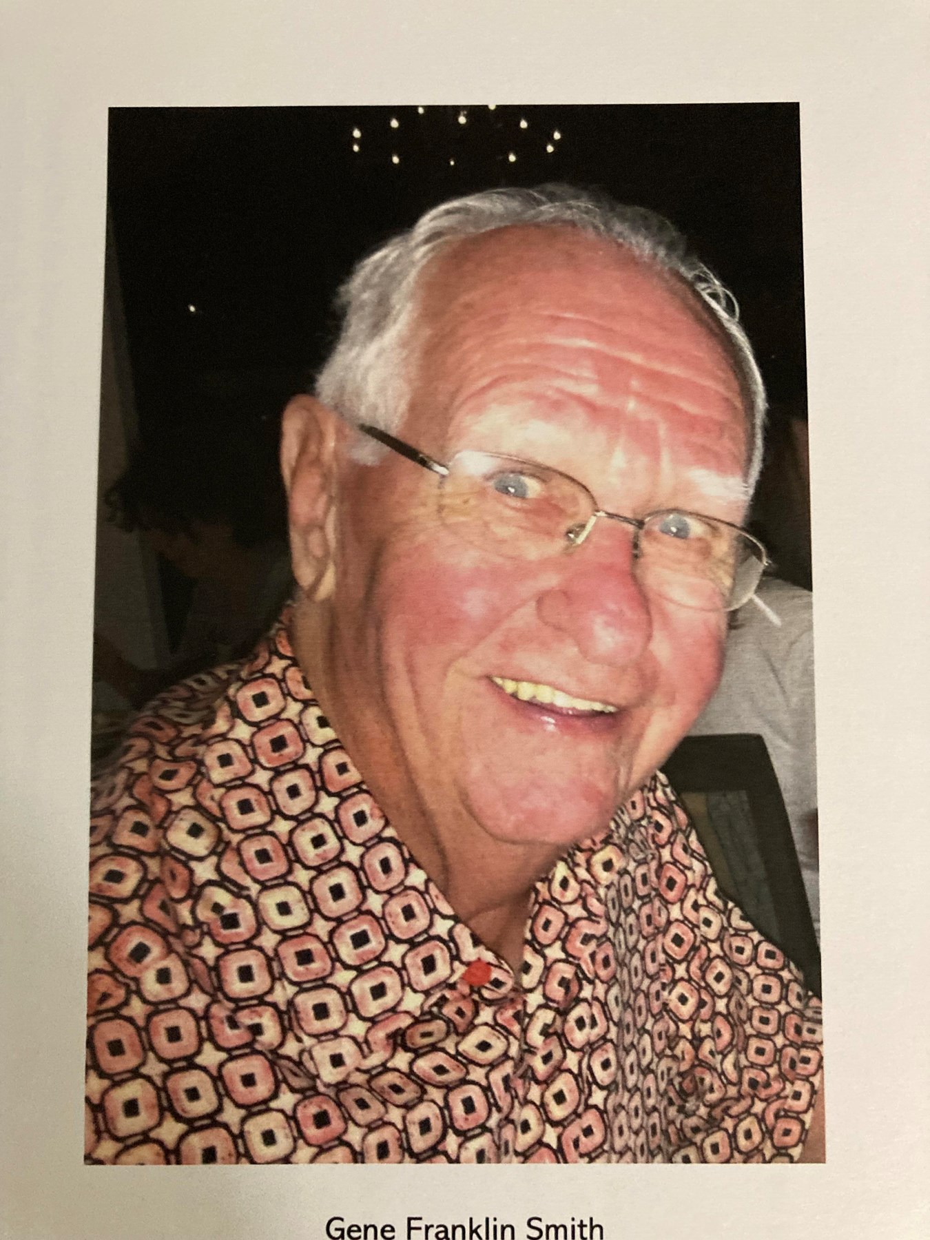 Obituary of Gene Franklin Smith