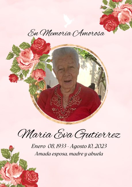 Obituary of Maria Eva Gutierrez