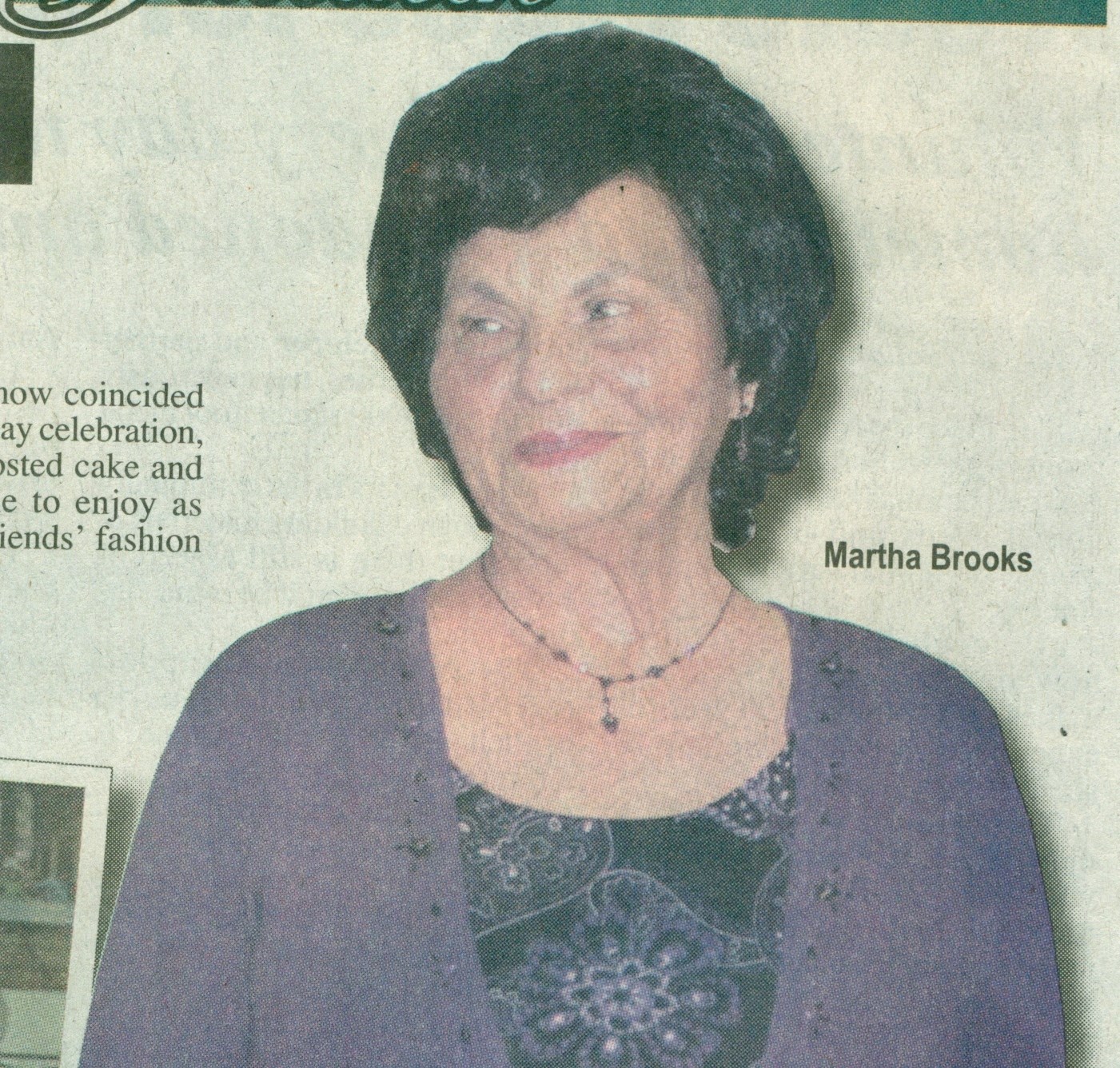 Obituary of Martha Bell Brooks