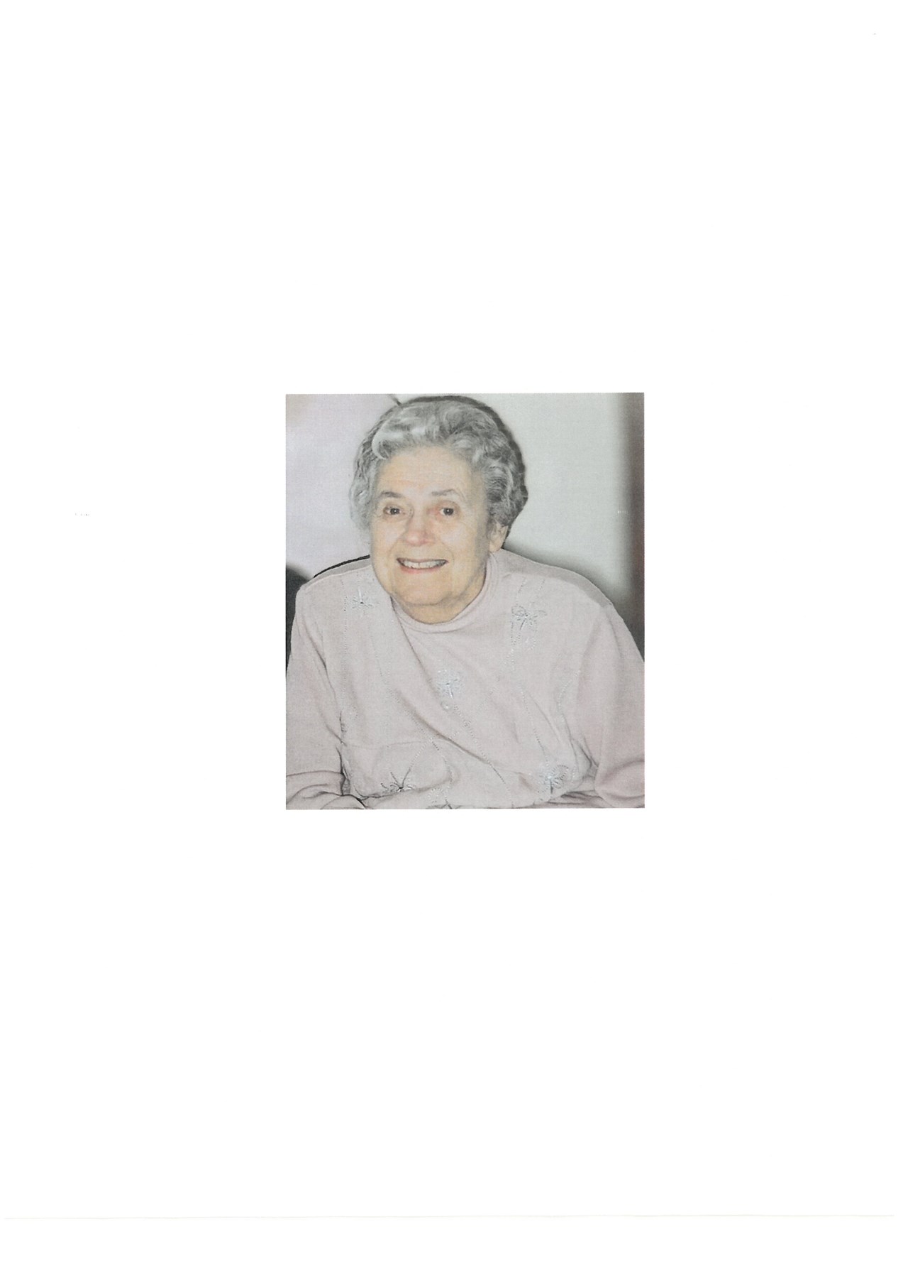Obituary of Frances Mary Perkins