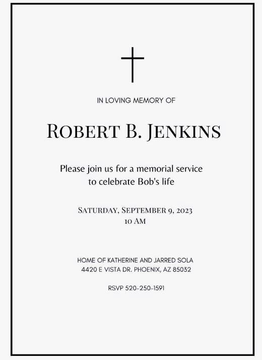 Robert B Jenkins Obituary Phoenix, AZ
