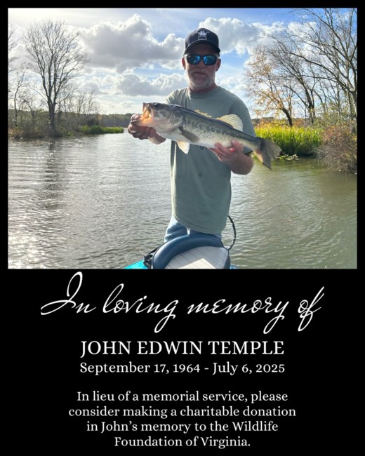 Obituary of John Edwin Temple