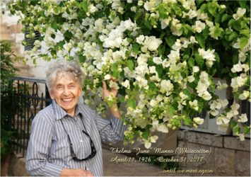 Obituary of Thelma "June" MUNRO (Whitecotton)