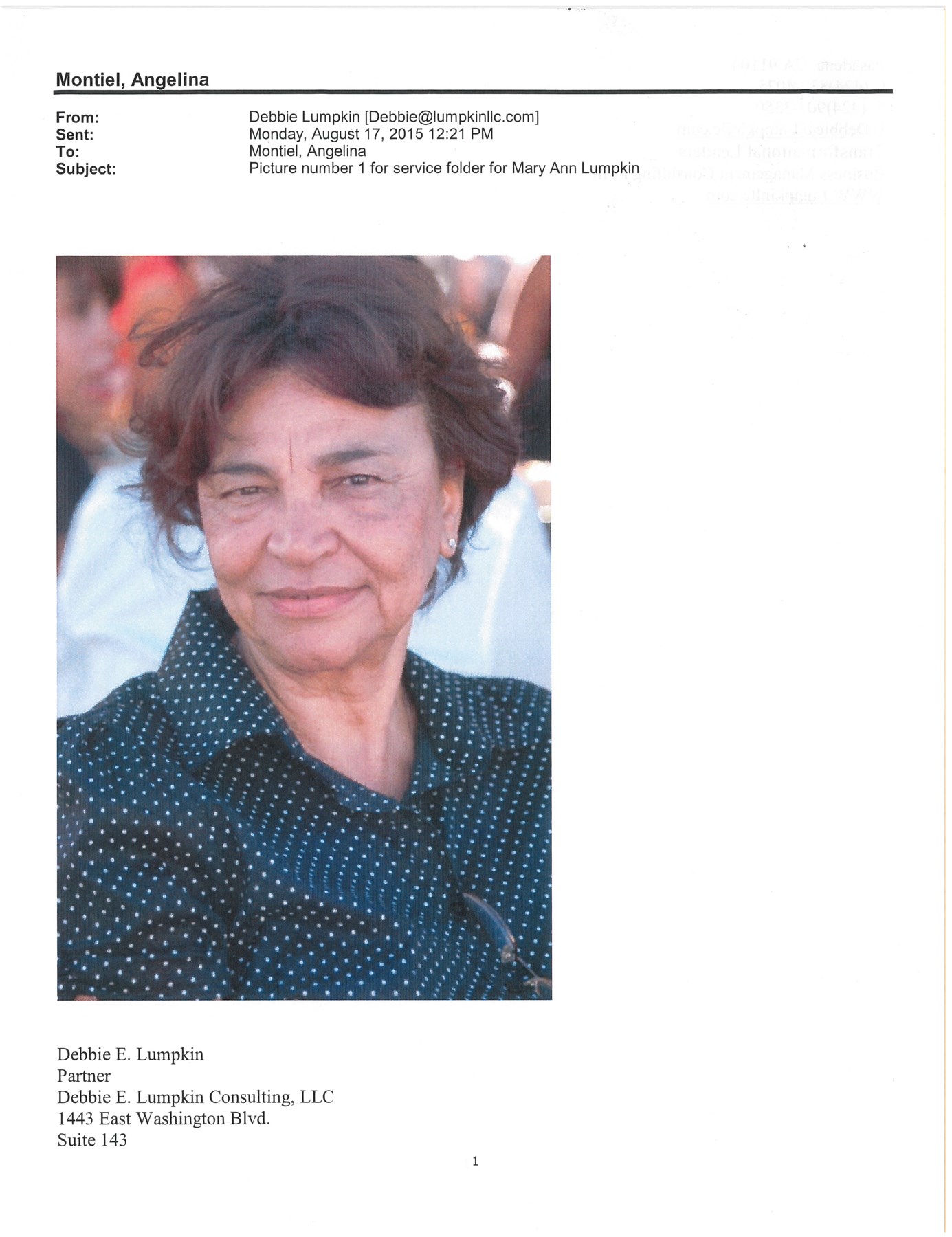 Obituary of Mary Ann Lumpkin