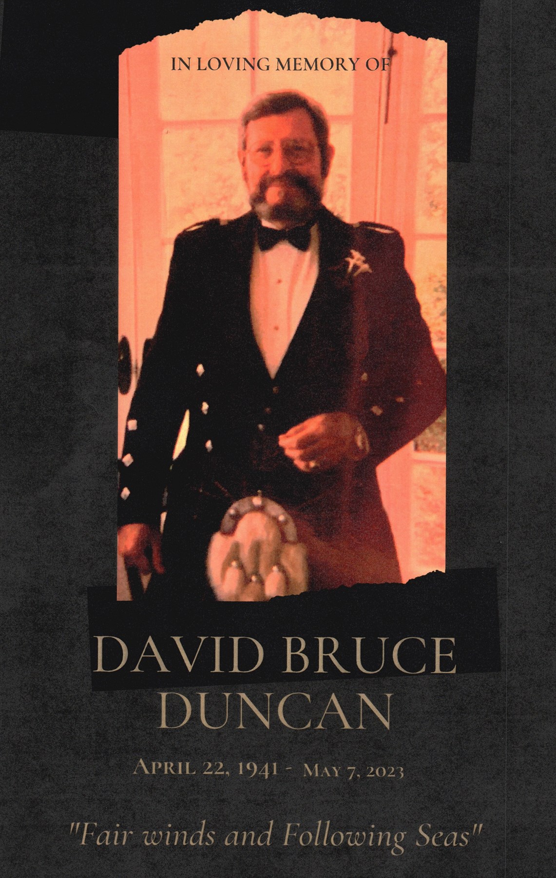 Obituary of David Bruce Duncan