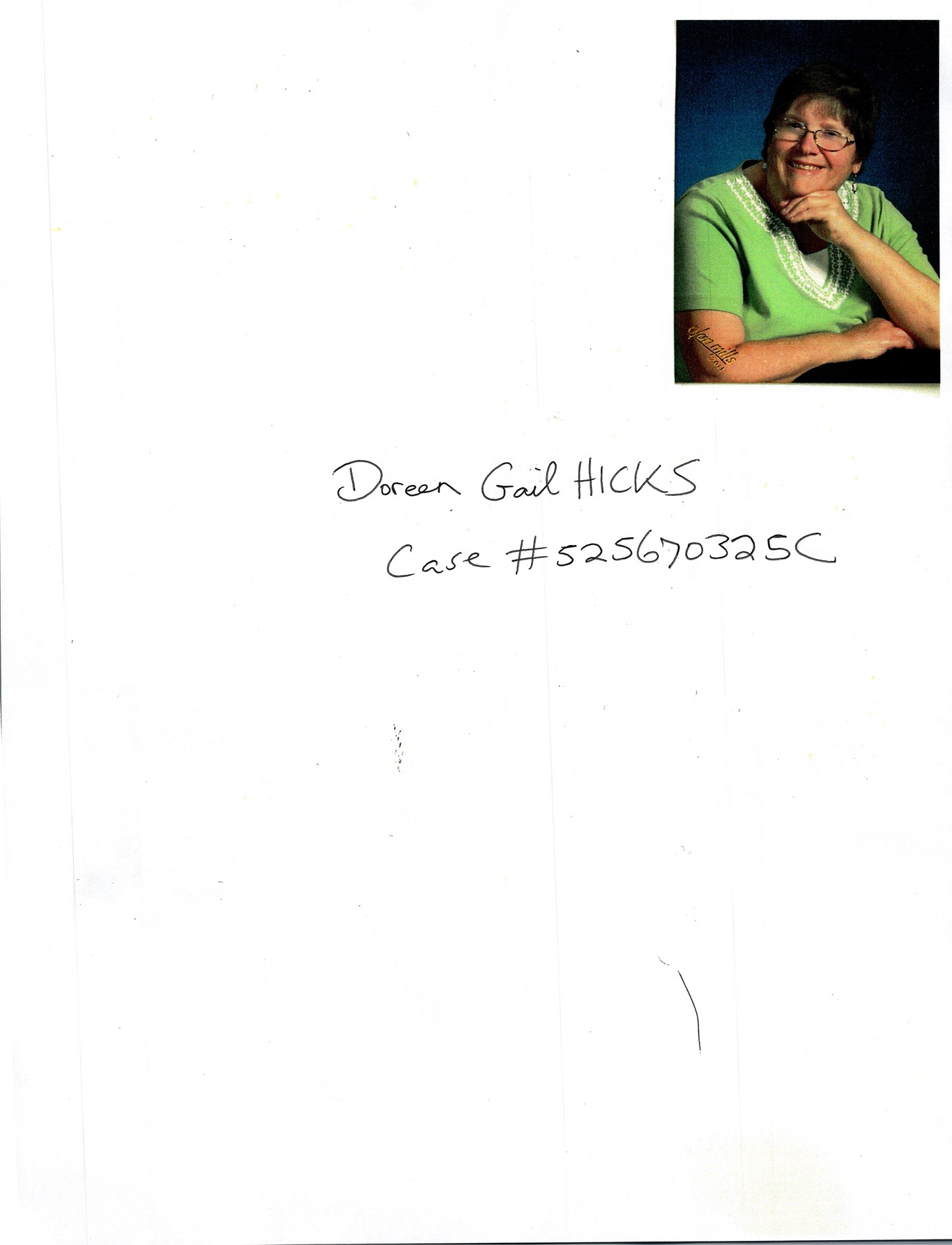 Obituary of Doreen Gail Hicks