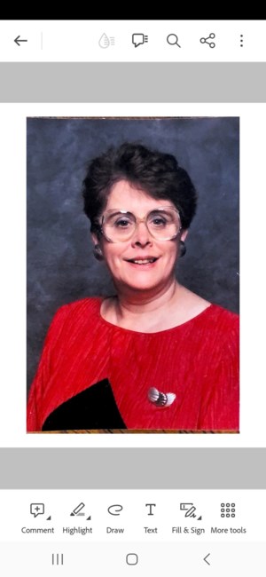 Obituary of Elaine M Benner