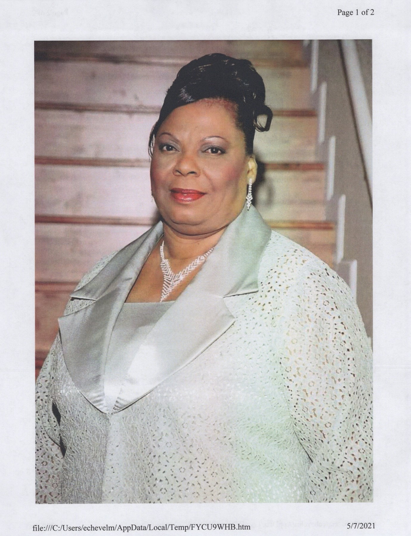 Obituary of Marie Giesele Marseille